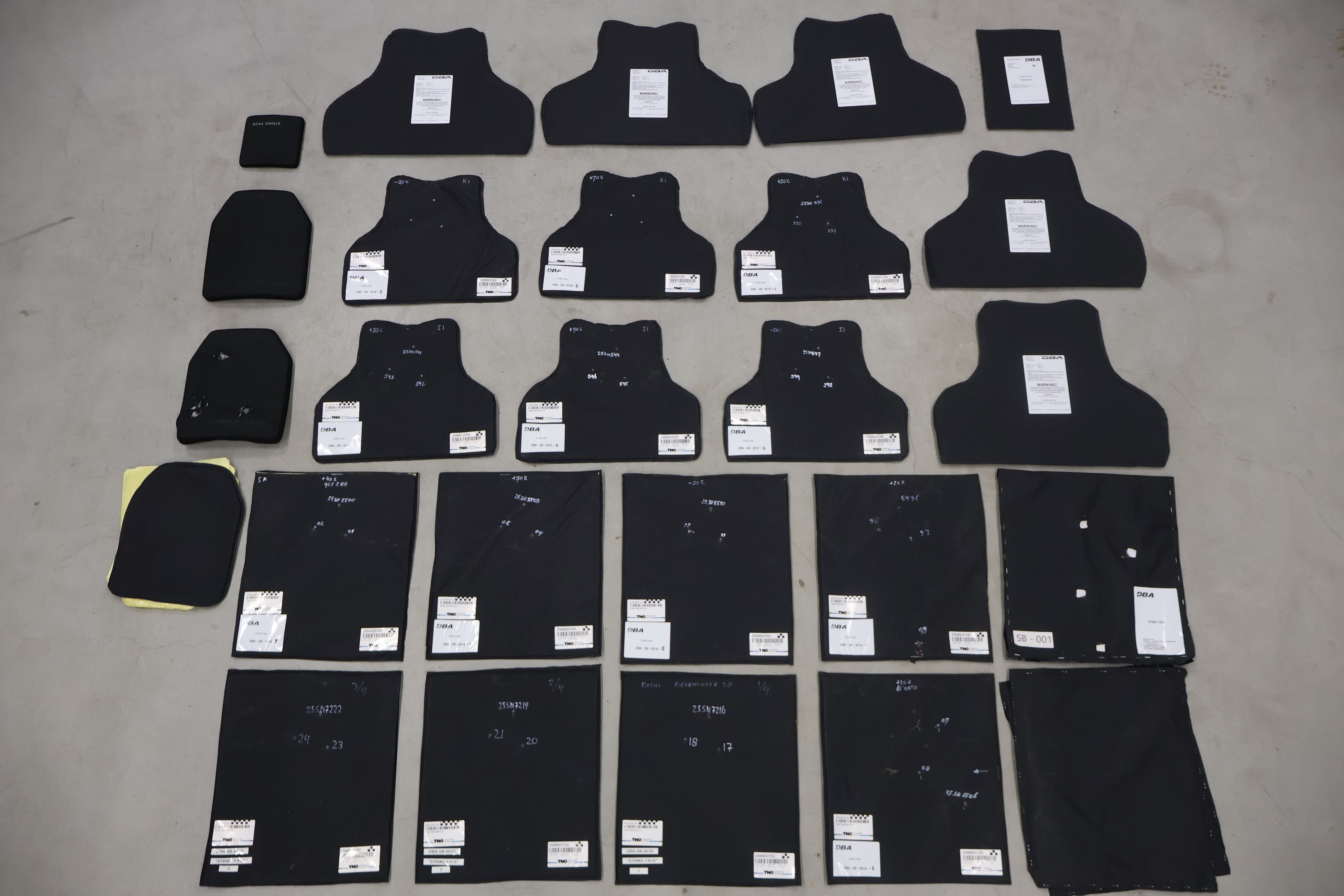 Ballistic testing result